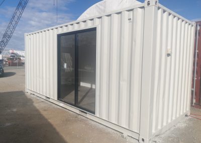 shipping container office- surfmist
