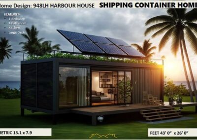 Shippping container house plans
