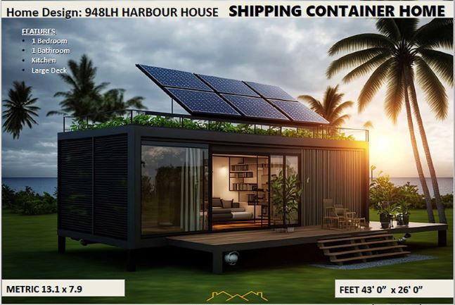 Shippping container house plans