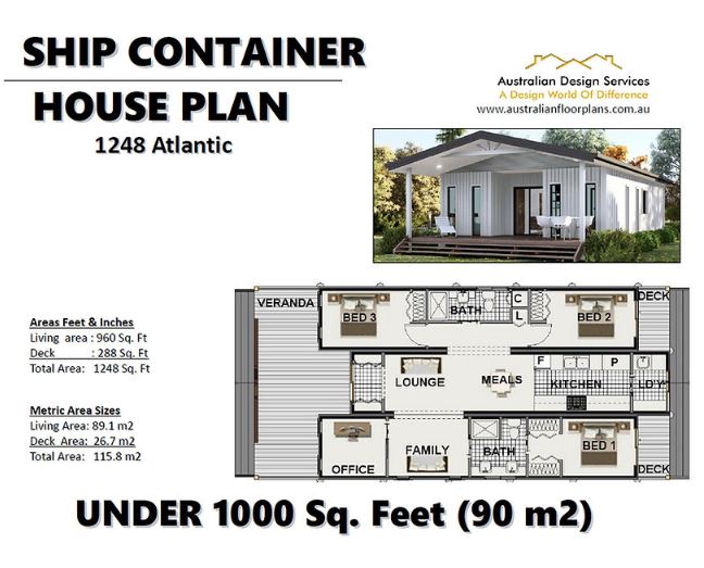 Convenient Container House Model Designed with 3 Shipping Containers - Liv…   Shipping container home designs, Container house plans, Shipping container  house plans