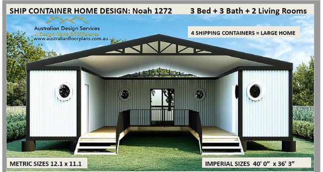 Titian shipping container house plans