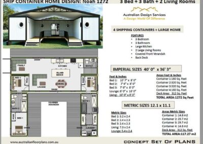 NOah shipping container house plans 5