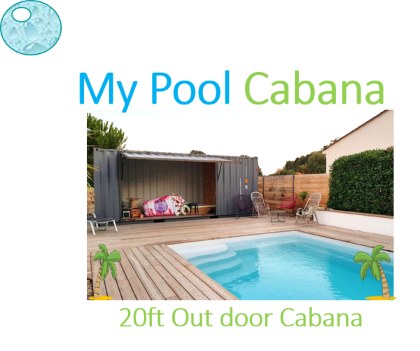 Pool Cabana for sale - Shipping container pool cabana