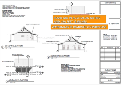 Evergreen cottage granny flat floor plan_elevation