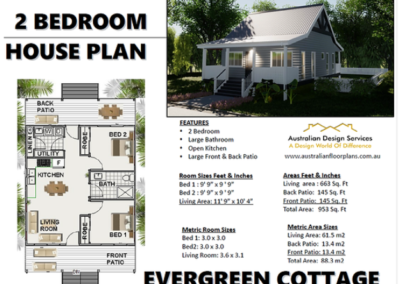 Evergreen cottage granny flat floor plan_spec