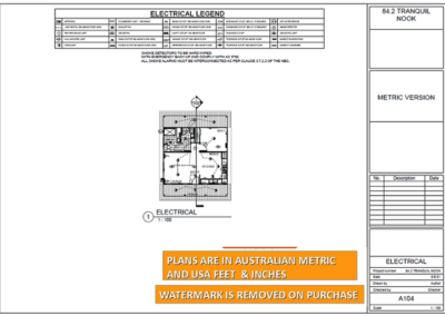 Granny Flat 1 Bedroom 1 Bathroom floor plan_ elecrtrical3