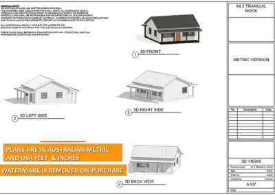 Granny Flat 1 Bedroom 1 Bathroom floor plan_ right side _ leftr side