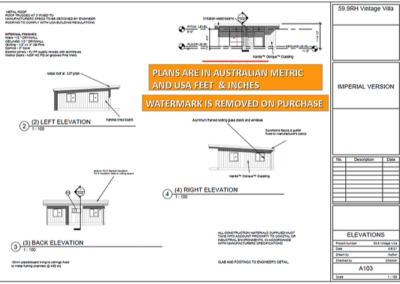 Granny flat floor plans_ Vintage Villa plans