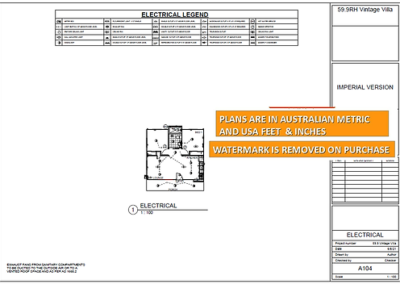 Granny flat floor plans_ Vintage Villa plans_electrical