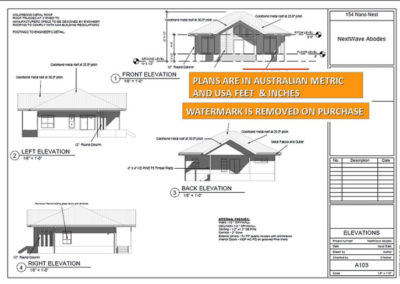 Modern granny flat floor plan 2BR 2 Bathroom bed 1_elevation