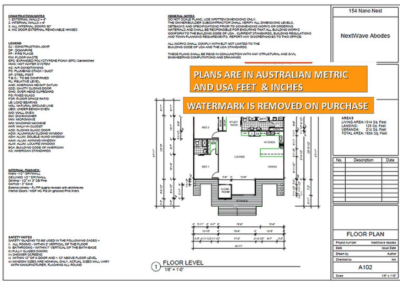 Modern granny flat floor plan 2BR 2 Bathroom bed 1_floor level