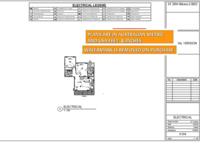 Nikara 2 Bedroom 2 bathroom granny flat floor plans_electrical