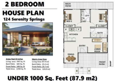 Serenity granny flat floor plans 2 bedroom 1 bathroom