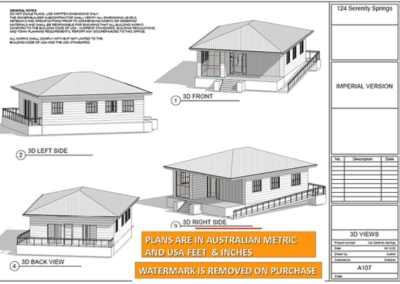 Serenity granny flat floor plans _front_back