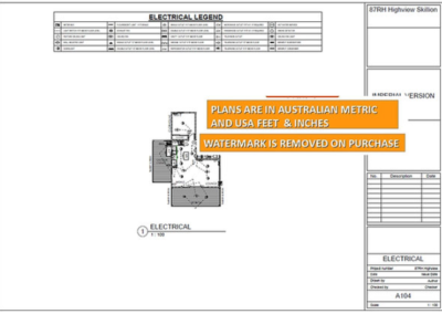 Skillion roof granny flat floor plan _electrical